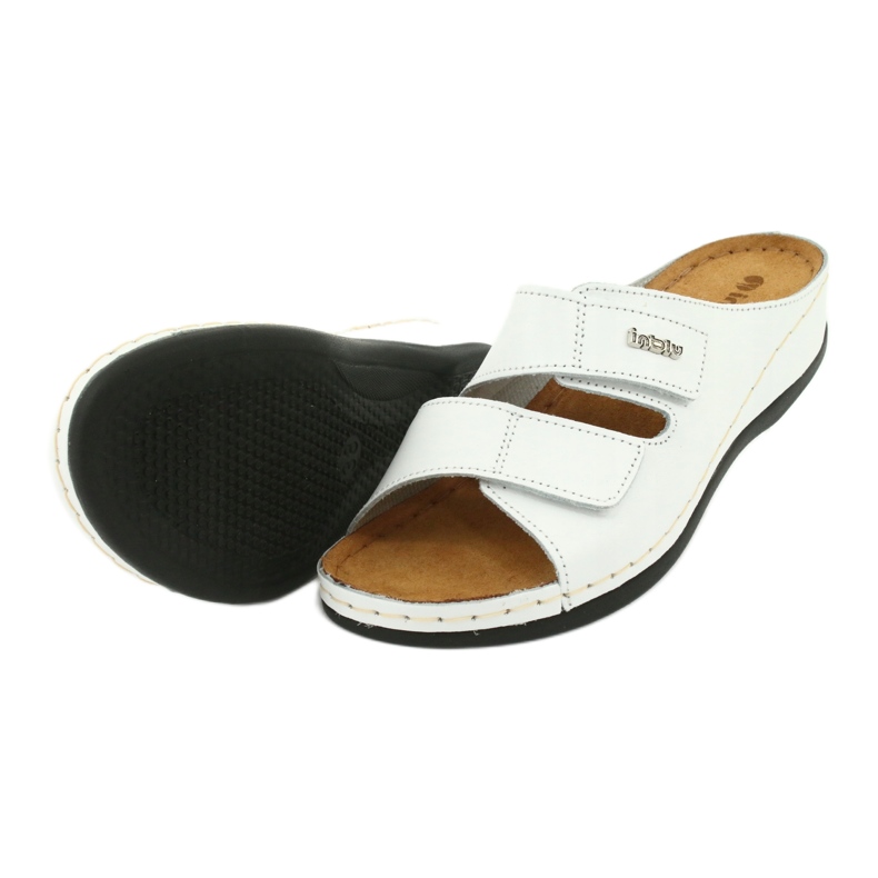 Inblu chaussures pour femmes pantoufles 158D107 blanc 3