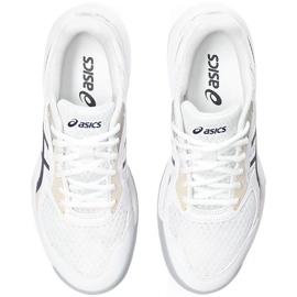 Asics Upcourt 5 W 1072A088 104 chaussures de volley-ball blanc blanc 1