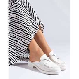 Mules blanches pour femmes de Shelovet 1