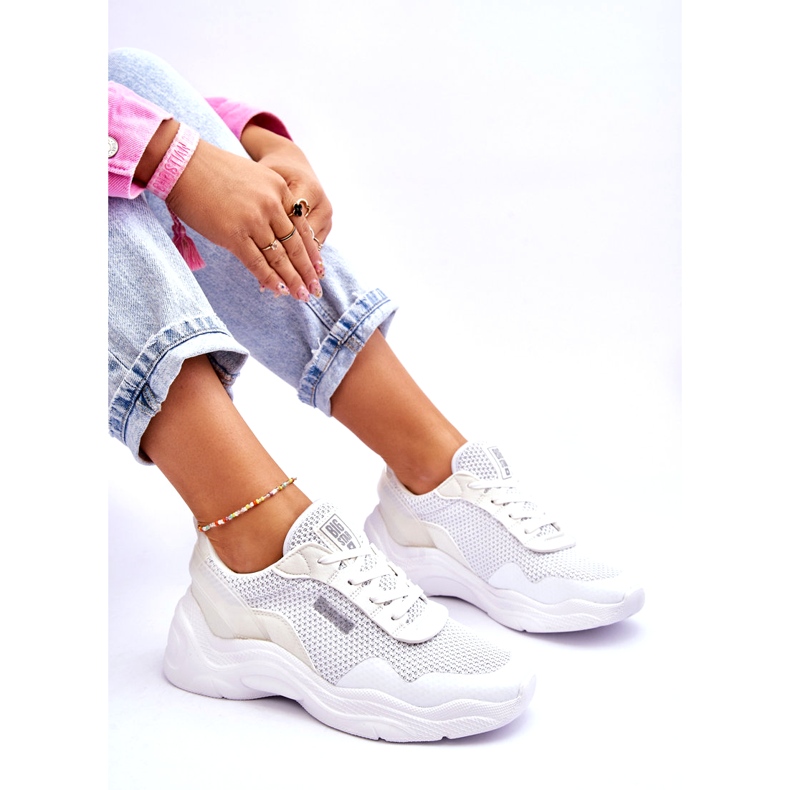 Chaussures de sport en tissu pour femme Système de mousse à mémoire de forme Big Star LL274A064 Blanc 8