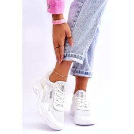 Chaussures de sport en tissu pour femme Système de mousse à mémoire de forme Big Star LL274A064 Blanc blanche 1