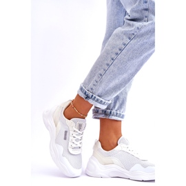 Chaussures de sport en tissu pour femme Système de mousse à mémoire de forme Big Star LL274A064 Blanc blanche 2
