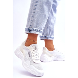Chaussures de sport en tissu pour femme Système de mousse à mémoire de forme Big Star LL274A064 Blanc blanche 3