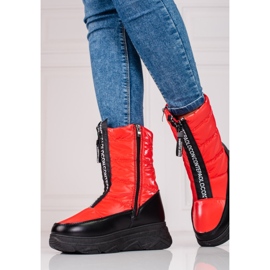 W. Potocki Bottes de neige rouges pour femmes sur la plateforme Potocki 1 W. Potocki Bottes de neige rouges pour femmes sur la plateforme Potocki 1