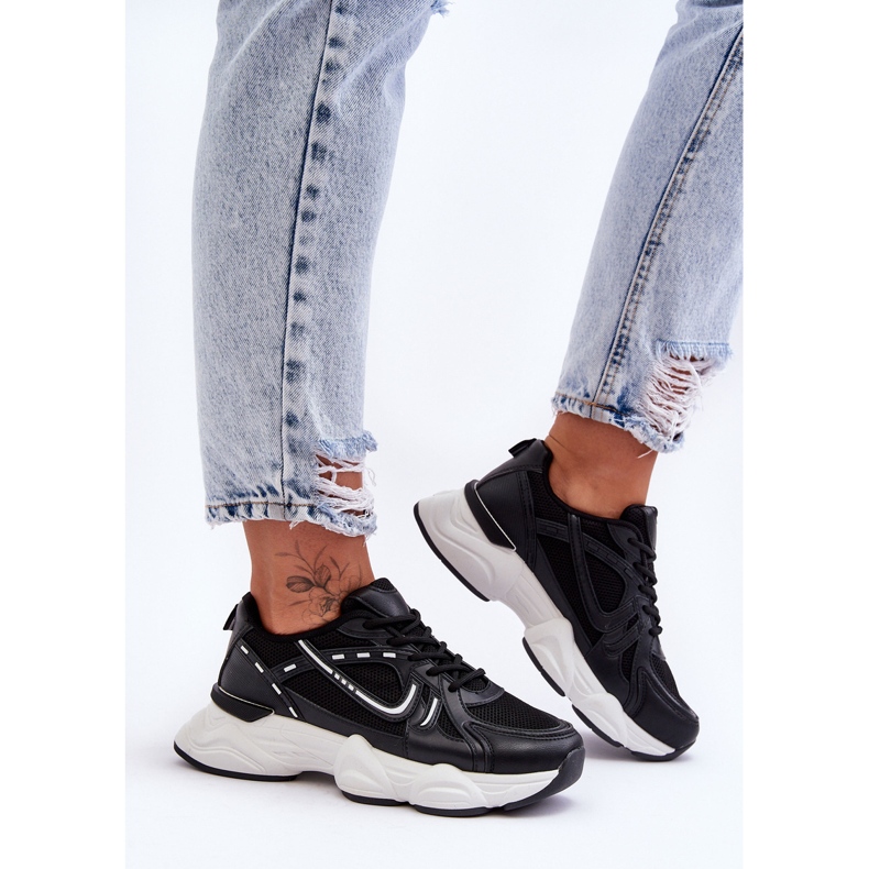 FG2 Chaussures de sport pour femmes Baskets noires Feluci 1