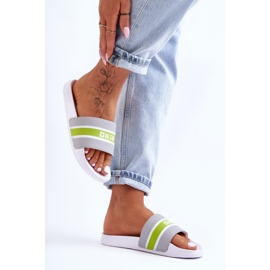 Chaussons Mousse Légère Big Star JJ274647 Blanc-Gris 2