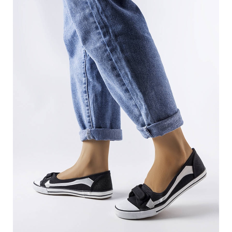 Baskets en textile noir Winifred 1