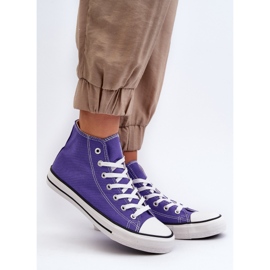 FR1 Baskets montantes classiques pour femmes Violet Remos 1