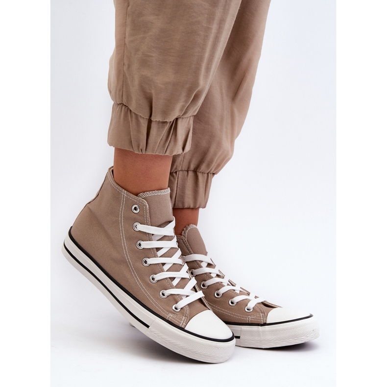 FR1 Baskets montantes classiques pour femmes Beige Remos 1