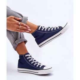 Baskets montantes classiques pour femmes bleu marine Remos 1