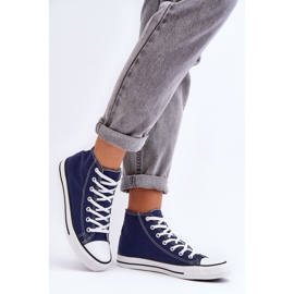 Baskets montantes classiques pour femmes bleu marine Remos 2