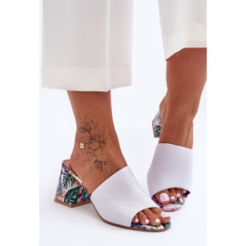 Lewski Shoes Chaussures Leski en cuir à talons hauts pour femmes 3209/K Blanc blanche 1 Lewski Shoes Chaussures Leski en cuir à talons hauts pour femmes 3209/K Blanc blanche 1