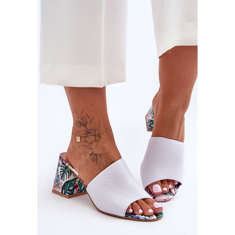 Lewski Shoes Chaussures Leski en cuir à talons hauts pour femmes 3209/K Blanc blanche 1 Lewski Shoes Chaussures Leski en cuir à talons hauts pour femmes 3209/K Blanc blanche 1