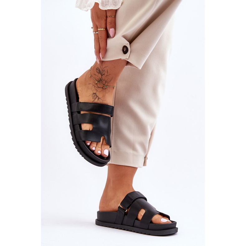 Chaussons Molie noirs classiques pour femmes 2