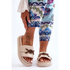 Sandales pour femmes avec verso beige 1 Sandales pour femmes avec verso beige 1