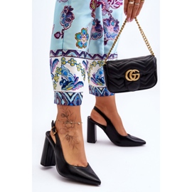 Escarpins Peep Toe Classiques Noir My Love 1