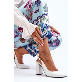 Escarpins Peep Toe Classiques Blanc My Love 1