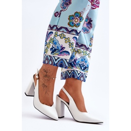 Escarpins Peep Toe Classiques Blanc My Love 2