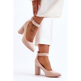 Escarpins Élégants Daim Beige Gloria 2