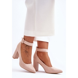 Escarpins Élégants Daim Beige Gloria 5