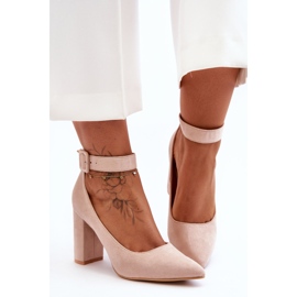 Escarpins Élégants Daim Beige Gloria 6