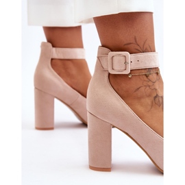 Escarpins Élégants Daim Beige Gloria 3