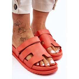 Sandales Classiques Femme Orange Molie 2