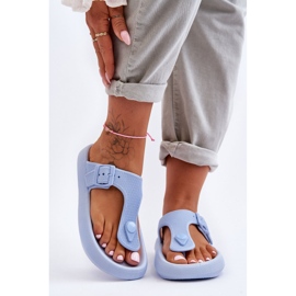 Tongs en mousse bleu Apollo pour femmes 3