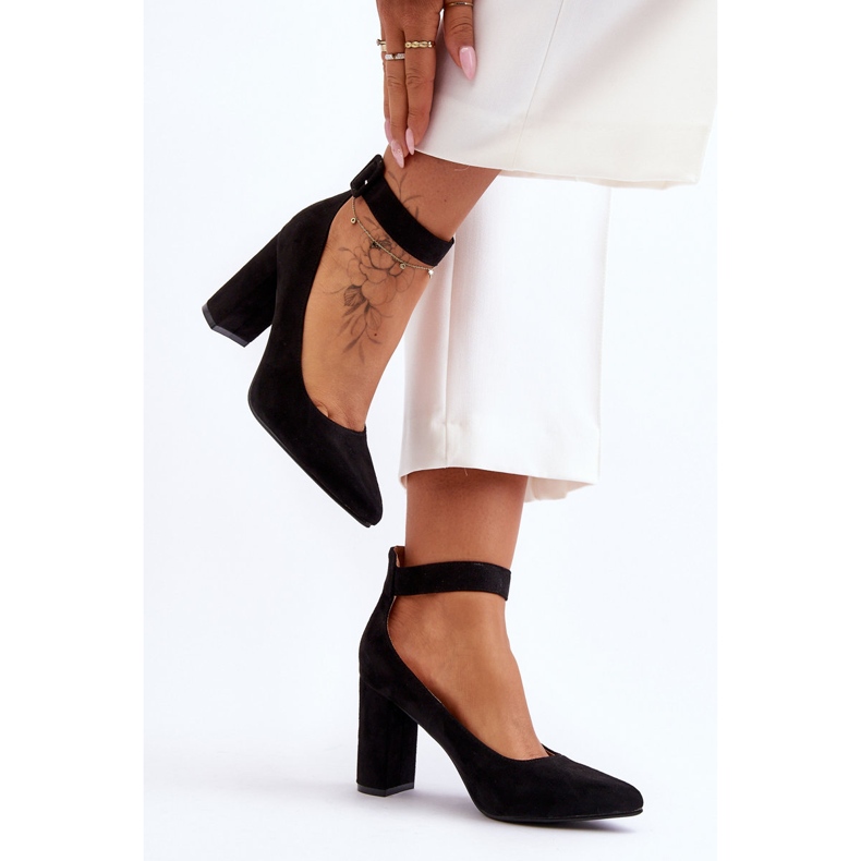 Escarpins Daim Élégants Gloria Noir 2