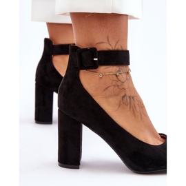 Escarpins Daim Élégants Gloria Noir le noir 6