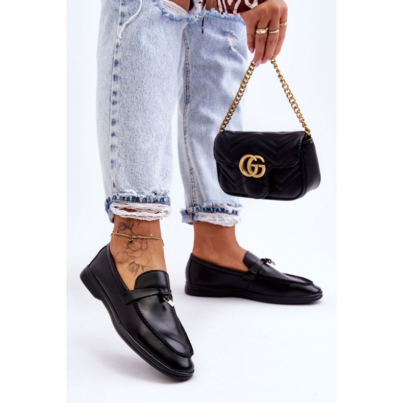 PM1 Mocassins Classiques Femme Noir Cortez 1