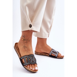 Chaussons Cloutés Femme Noir Evelins le noir 1