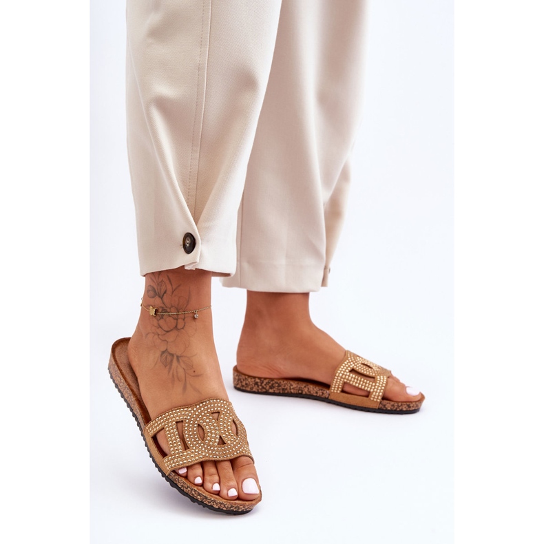 Chaussons Clous Femme Marron Evelins brun 2