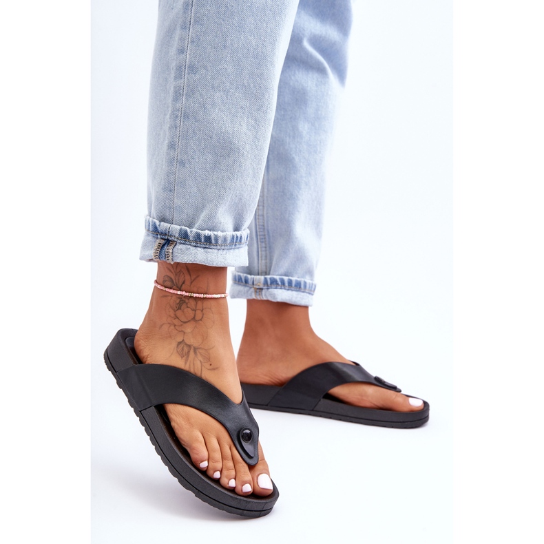 Tongs Plateforme Femme Noir Bellitta 1