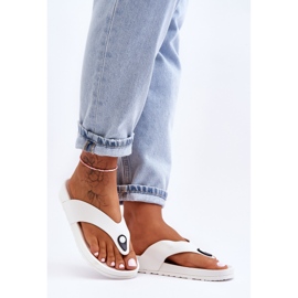 Tongs Plateforme Femme Blanc Bellitta 2