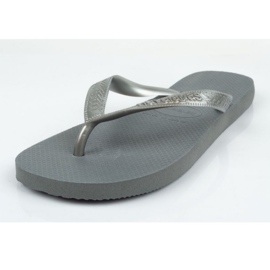 Tongs Havaianas en gris acier argent 1