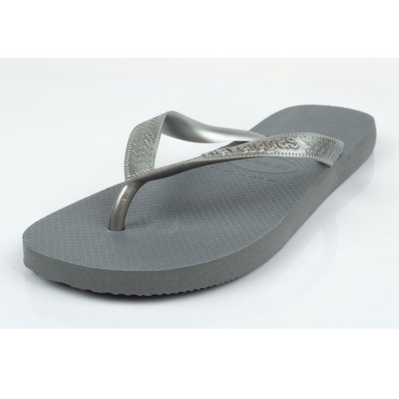 Tongs Havaianas en gris acier argent 1