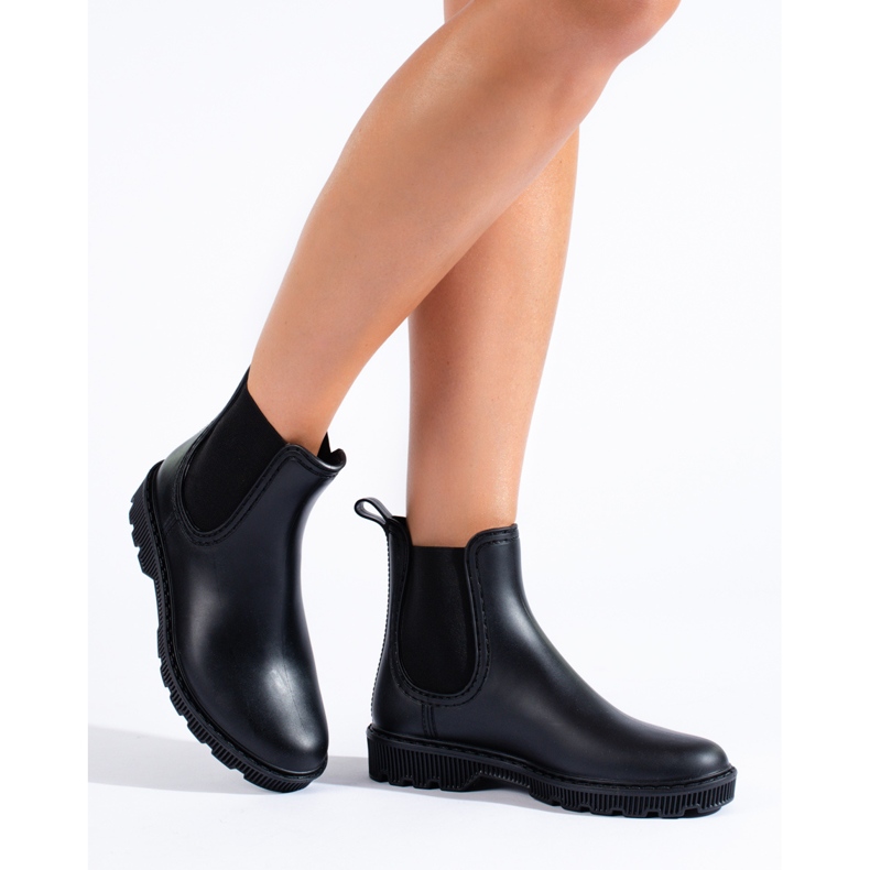 Bottes noires courtes Shelovet le noir 1