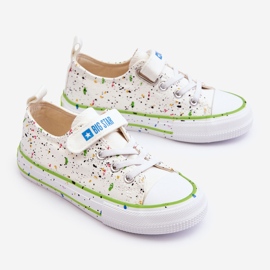 Baskets Velcro Enfant Big Star LL374062 Blanc blanche 1