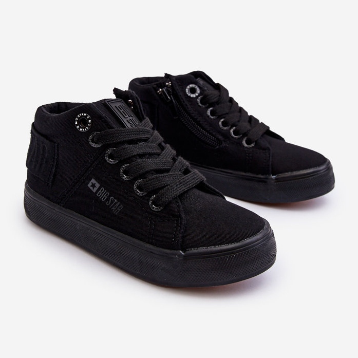 Baskets montantes classiques pour enfants Big Star LL374001 Noir le noir 1