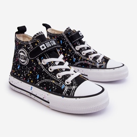 Baskets à motifs pour enfants Big Star LL374050 Noir le noir 1