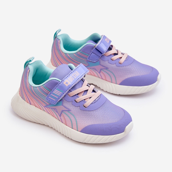 Chaussures de sport légères pour enfants Système de mousse à mémoire de forme Big Star LL374151 Violet 1