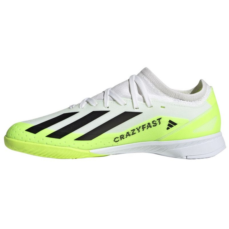 Adidas X Crazyfast.3 In Jr IE1563 chaussures de football blanche blanche 1