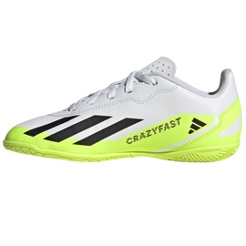 Adidas X Crazyfast.4 In Jr IE4065 chaussures de football blanche blanche 1