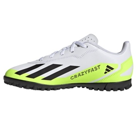 Adidas X Crazyfast.4 Tf Jr IE4066 chaussures de football blanc blanc 1