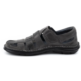 Mario Pala 467 Sandales pour hommes grises 1