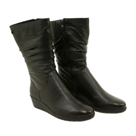 Caprice Walking On Air bottes compensées courtes 25417-41 022 le noir 2