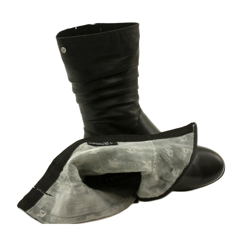 Caprice Walking On Air bottes compensées courtes 25417-41 022 le noir 5