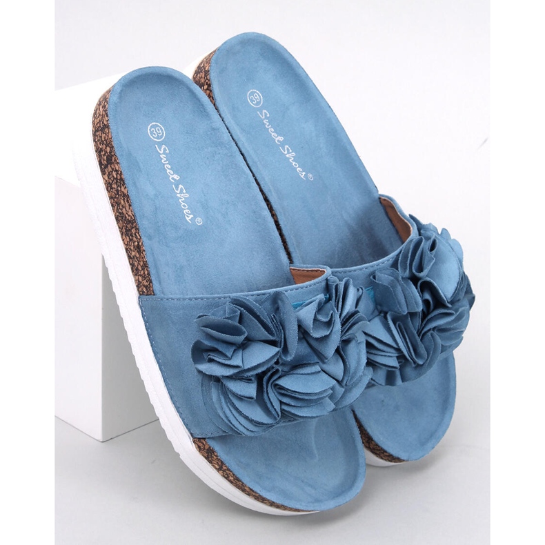 Chaussons Rizzo Fleur Bleue 1