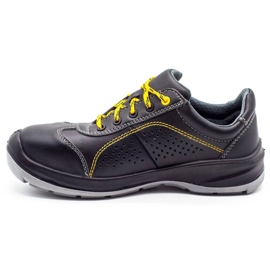 ŁUKPOL Techwork 1128 noir chaussures de travail pour hommes le noir 1